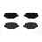 Four BFD1657CR ProSeries OE Brake Pads arranged in two rows against a white background.