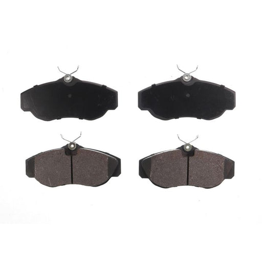 Four BFD676SM ProSeries OE Brake Pads in black and grey, arranged in two rows on a white background.