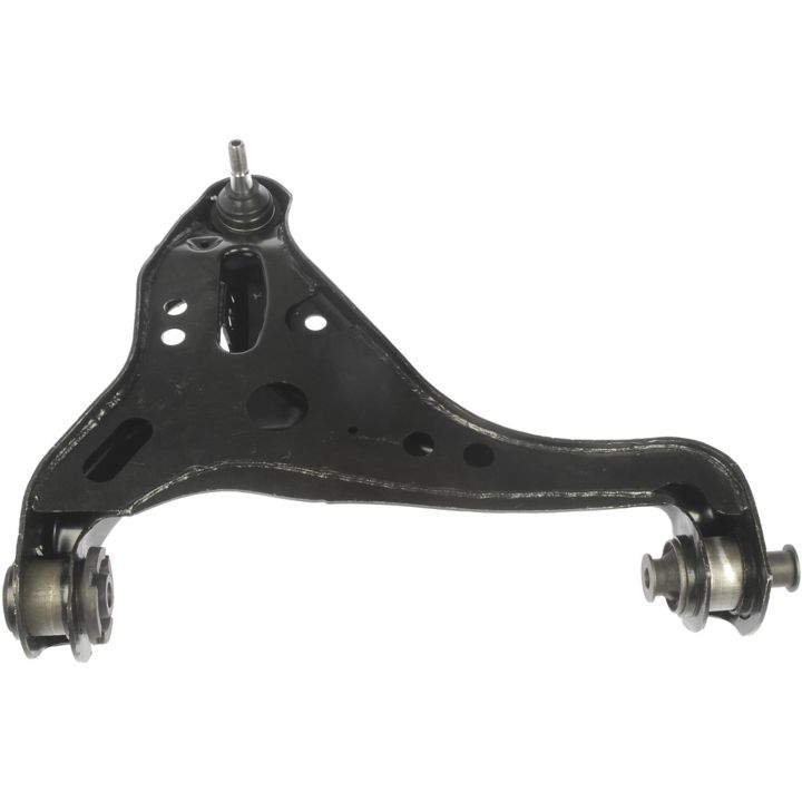 The BJ86315RD ProSeries OE+ Ball Joint features a black metal automotive suspension control arm with bushings at both ends and a ball joint on top.