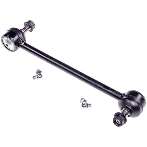 A black SL69610 ProSeries OE+ metal stabilizer bar includes two ball joints and additional small hardware pieces.