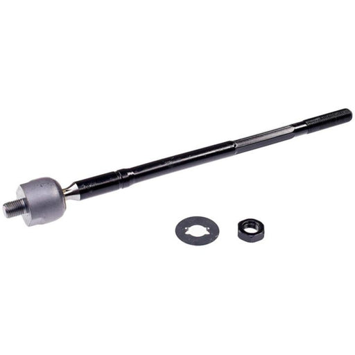 A TI67040XL ProSeries OE+ Tie Rod featuring a threaded end with an associated washer and nut, displayed on a white background.