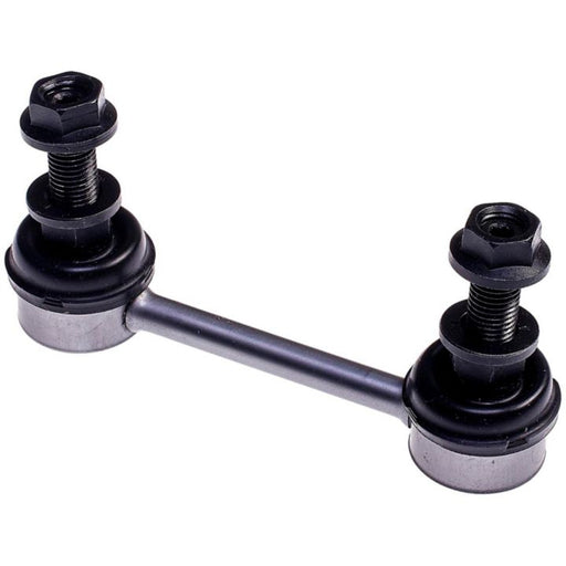 SL59065XL ProSeries OE+ Stabilizer Links featuring a silver car suspension stabilizer link rod, complete with black rubber bushings and bolts on each end.