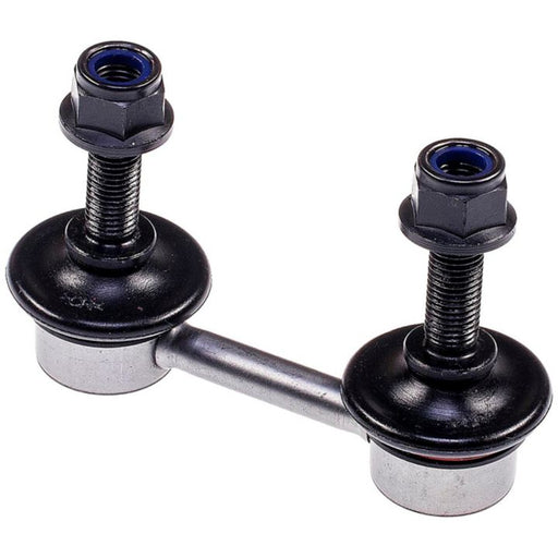 Close-up of the SL72035XL ProSeries OE+ Stabilizer Links featuring metal construction, black bushings, and two threaded ends secured with nuts.