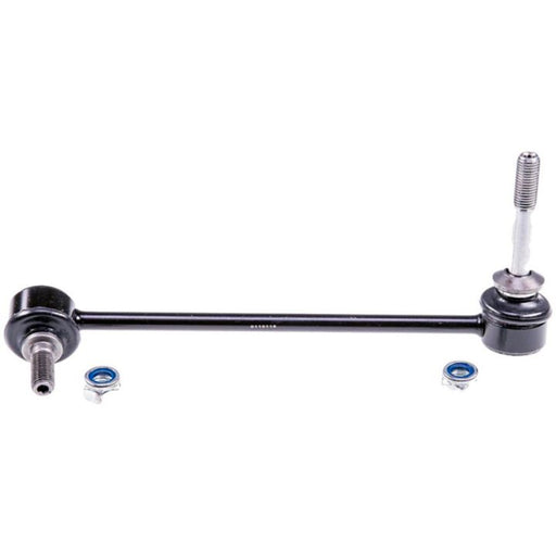 A SL14161 ProSeries OE+ Stabilizer Link in black with two attached nuts positioned below it.