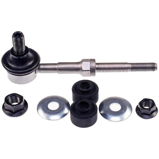 SL74545XL ProSeries OE+ Stabilizer Links with nuts, washers, and bushings arranged near a control arm ball joint.