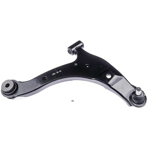 The CB81054 ProSeries OE+ Control Arm, a black car suspension control arm, featuring rubber bushings and a ball joint.