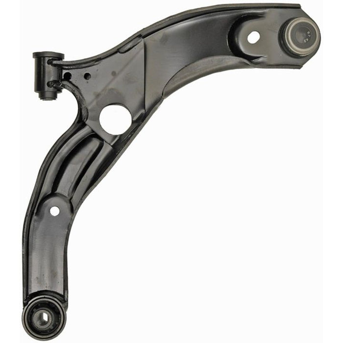A CB30517 ProSeries OE+ Control Arm in black, featuring three circular mounts for automotive suspension.