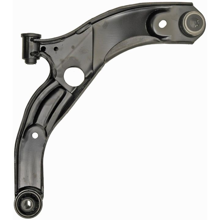 A CB30517 ProSeries OE+ Control Arm in black, featuring three circular mounts for automotive suspension.