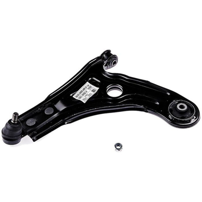 CB55053 ProSeries OE+ Control Arm in black metal with an attached ball joint and a detached nut, isolated on a white background.