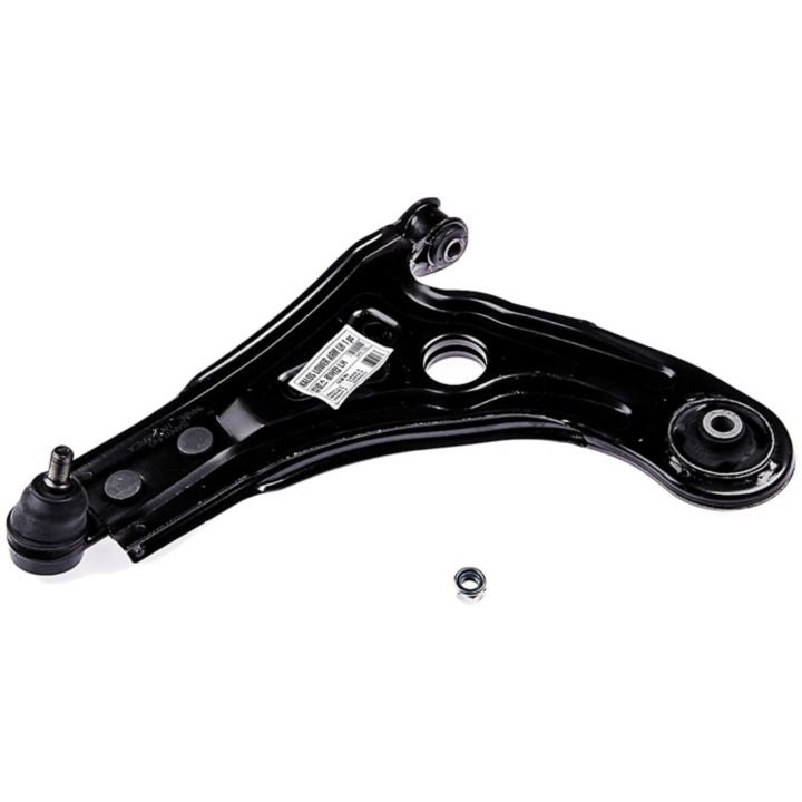 CB55053 ProSeries OE+ Control Arm in black metal with an attached ball joint and a detached nut, isolated on a white background.