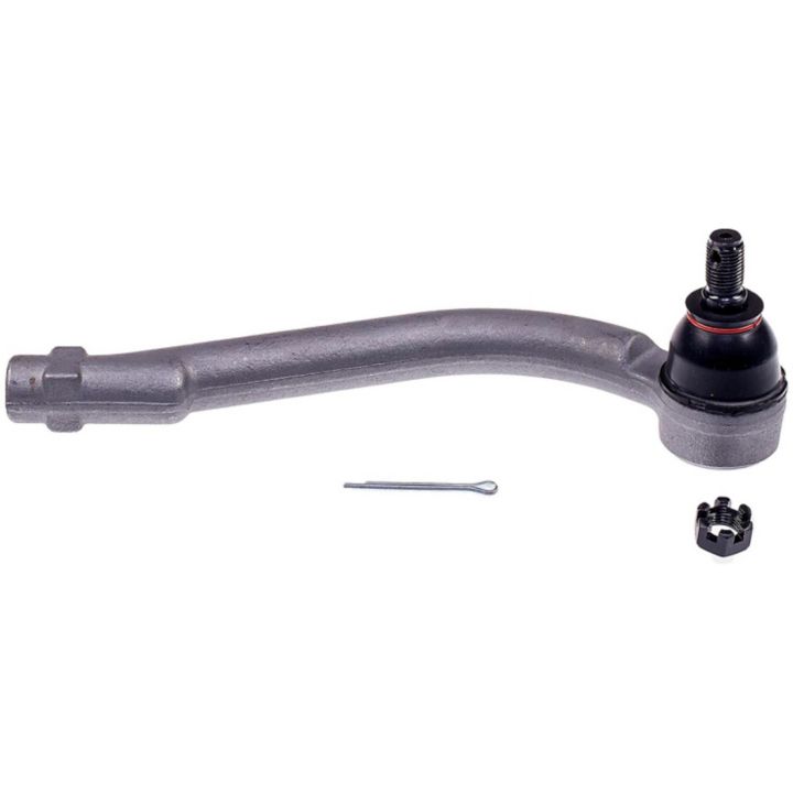 A TO60062XL ProSeries OE+ Tie Rod with a cotter pin and castle nut on a white background.