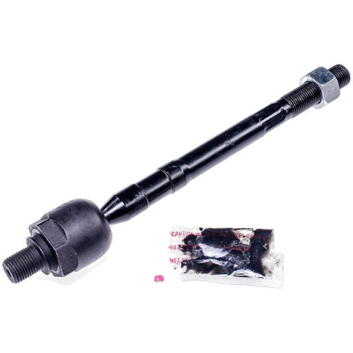 A TI60235 ProSeries OE+ black inner tie rod, accompanied by a packet of lubricant, set against a white background.