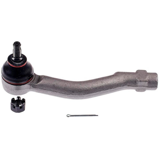 TO60091XL ProSeries OE+ Tie Rod end equipped with a separate cotter pin and castle nut placed below it.