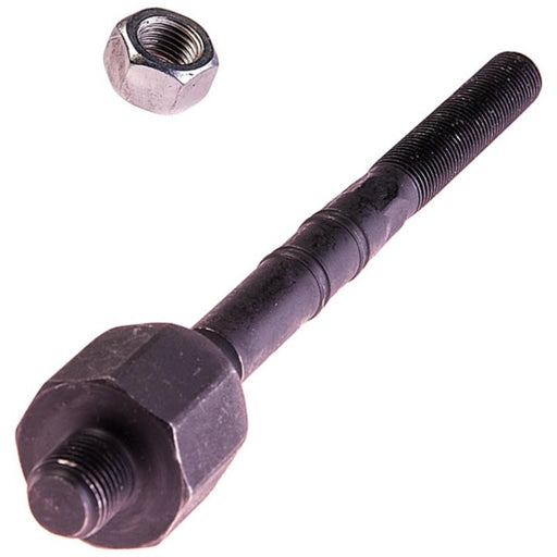 The TI29020 ProSeries OE+ Tie Rods in black, accompanied by a nut positioned above it, displayed on a white background.