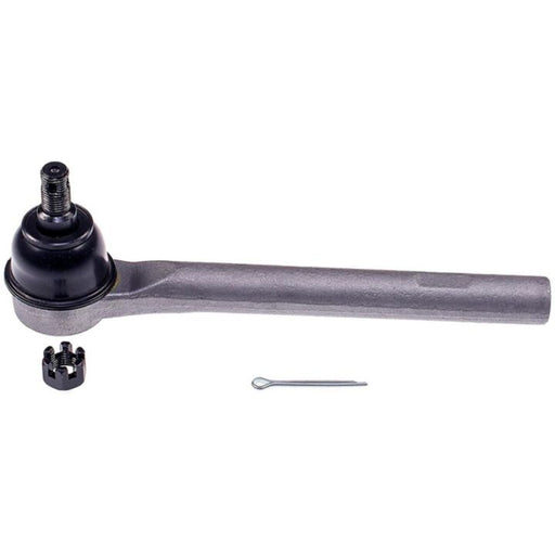 Presenting the TO59315XL ProSeries OE+ Tie Rods: a premium-quality car tie rod end featuring a black ball joint and gray arm, complete with a castle nut and cotter pin for secure installation.