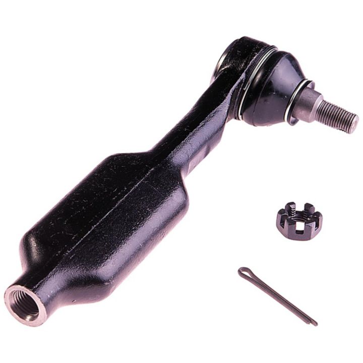 TO59325 ProSeries OE+ Tie Rods feature a black metal construction, threaded bolt, and come with an included cotter pin and castellation nut.