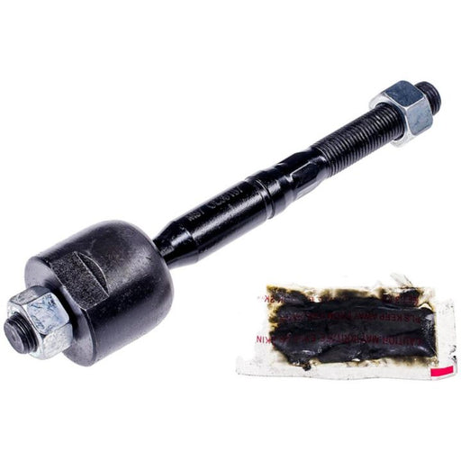 A TI64040 ProSeries OE+ black automotive tie rod end with a packet of grease.