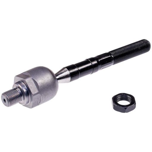 Close-up of a TI60165XL ProSeries OE+ Tie Rod with a nut placed next to it on a white background.