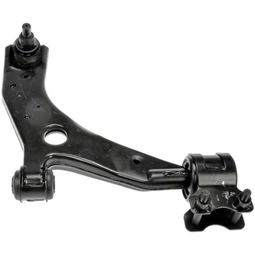 A CB65194 ProSeries OE+ Control Arm with bushings and a mounting bracket, made of black metal.
