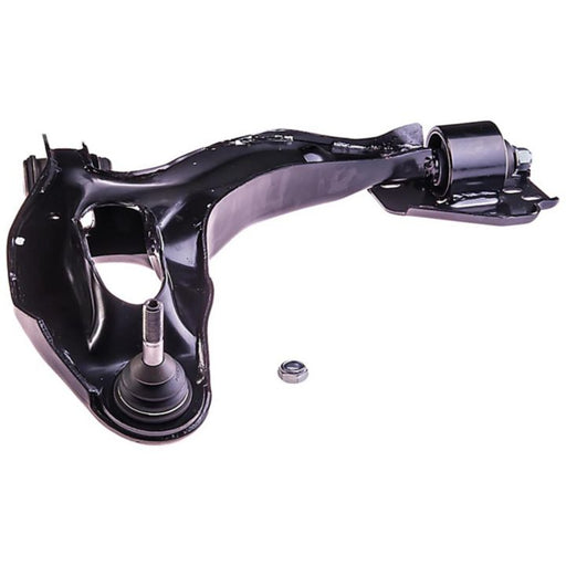 The CB85244 ProSeries OE+ Control Arm in black, featuring a ball joint and a loose nut, displayed on a white background.