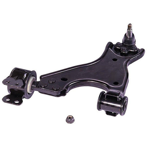 CB90424 ProSeries OE+ Control Arm, featuring bushings and a ball joint, isolated on a white background.