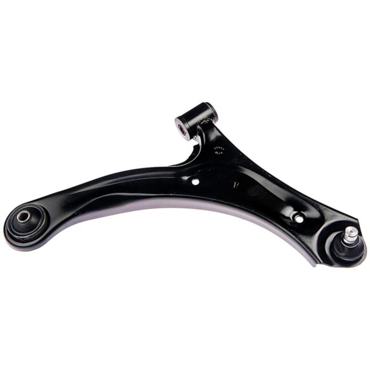 CB73054 ProSeries OE+ Control Arm for a vehicle, featuring bushings on each end and a ball joint on one end.