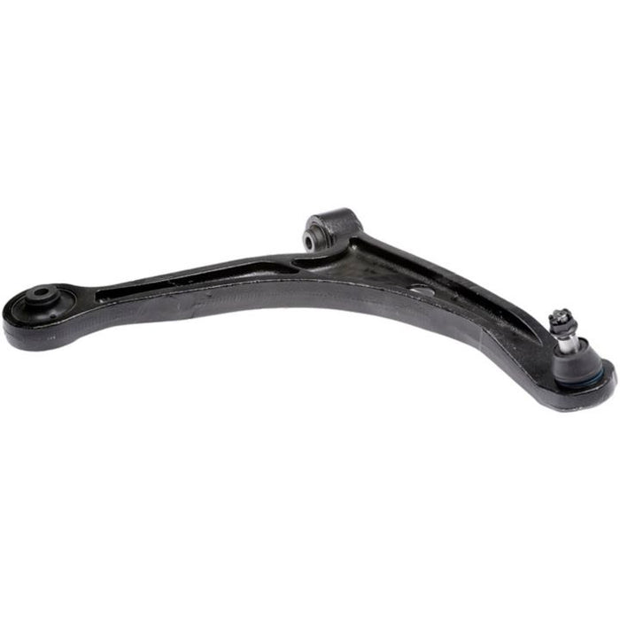 CB59044 ProSeries OE+ Control Arm in black, featuring mounting points at both ends and a ball joint on one side.