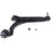 A black CB81324 ProSeries OE+ Control Arm with an attached ball joint and two small washers on a white background.