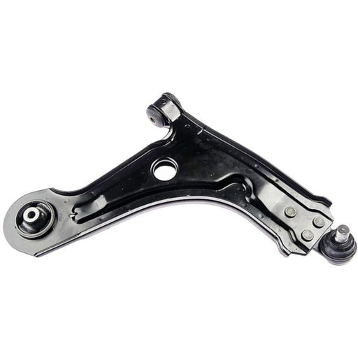 CB55024 ProSeries OE+ Control Arm featuring a black metal structure, rubber bushings, and a ball joint.
