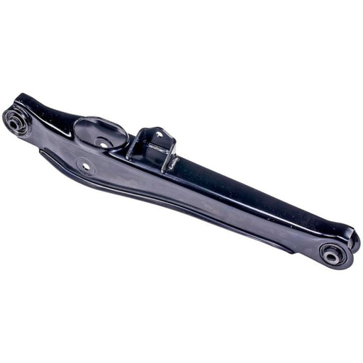 A black metal CA81765 ProSeries OE+ Control Arm with mounting points at each end and a central bracket.