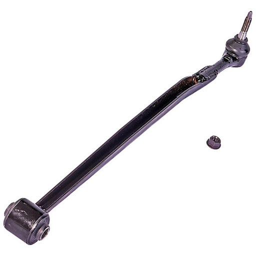 An LL90875 ProSeries OE+ Control Arm in black, featuring a ball joint and an adjacent nut, displayed on a white background.