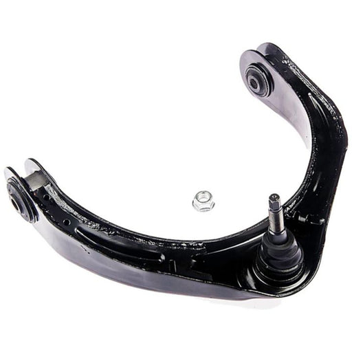 Close-up of the CB81117 ProSeries OE+ Control Arm, featuring a black automotive control arm with a ball joint and a nut, on a white background.