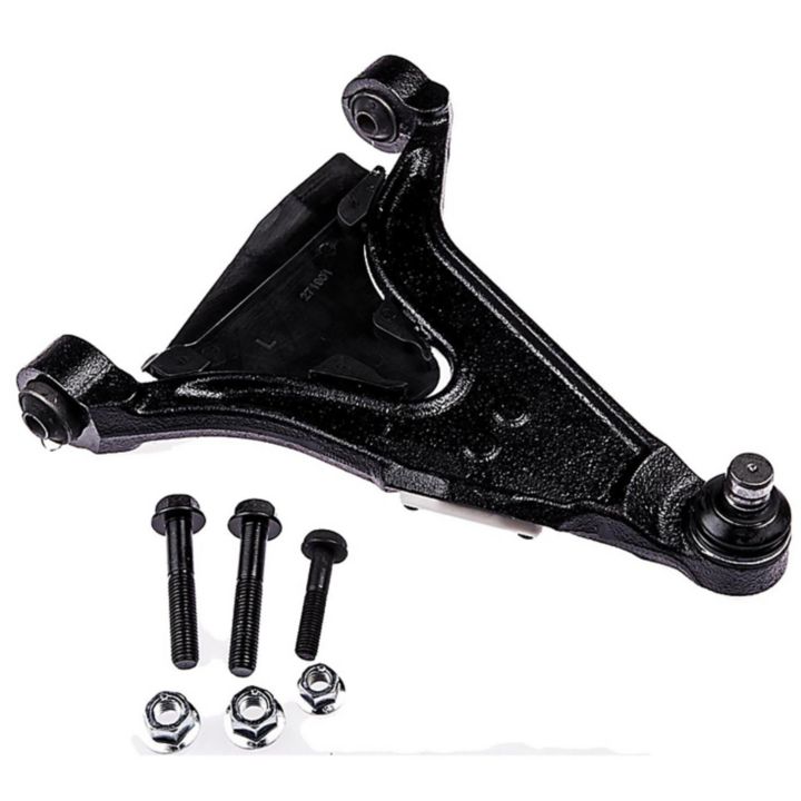 A CB30829 ProSeries OE+ Control Arm with three bolts and two nuts on a white background.