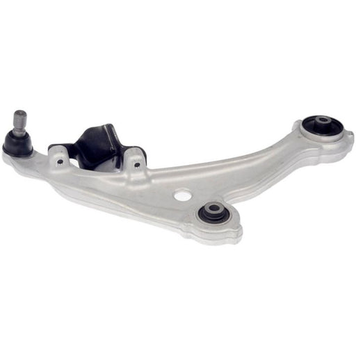 The CB69184 ProSeries OE+ Control Arm features a sleek silver design with black bushings and ball joints, ideal for vehicle suspension systems.