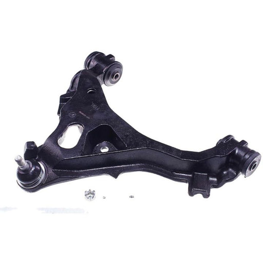 CB85363 ProSeries OE+ Control Arm, a black metal car suspension control arm with three attachment points and small hardware, displayed against a white background.