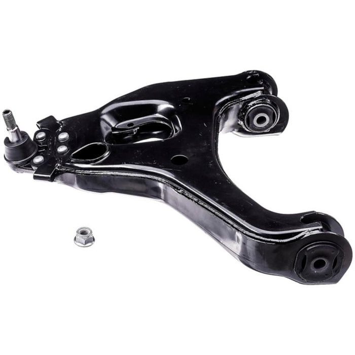 A CB90283 ProSeries OE+ Control Arm with a small metal bolt placed beside it.