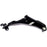 The CB67023 ProSeries OE+ Control Arm, a black metal car control arm with bushings and mounting points, is shown against a white background.
