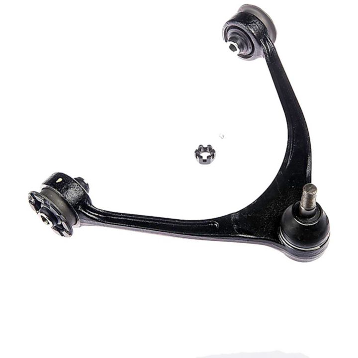 A CB64007 ProSeries OE+ Control Arm, featuring a ball joint and castle nut, displayed on a white background.