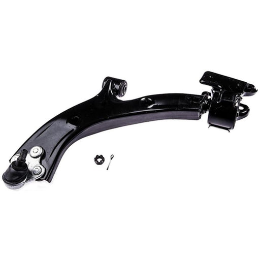 CB59263 ProSeries OE+ Control Arm in black, featuring bolts and a cotter pin, displayed on a white background.