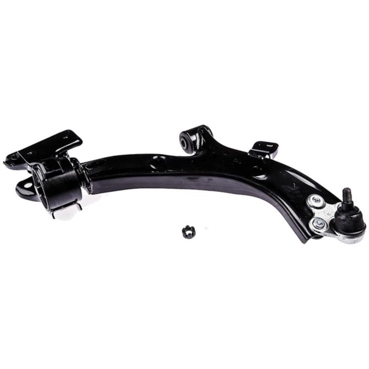 CB59264 ProSeries OE+ Control Arm with a bolted joint and a small detached nut on a white background.