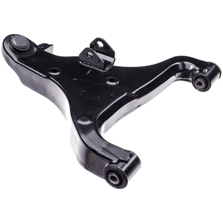 A CB69143 ProSeries OE+ Control Arm in black with attachment points for bolts.