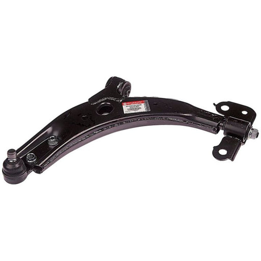 CB63093 ProSeries OE+ Control Arm, a black curved steel automotive control arm featuring an attached ball joint and mounting points, displayed against a white background.