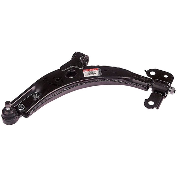 CB63093 ProSeries OE+ Control Arm, a black curved steel automotive control arm featuring an attached ball joint and mounting points, displayed against a white background.