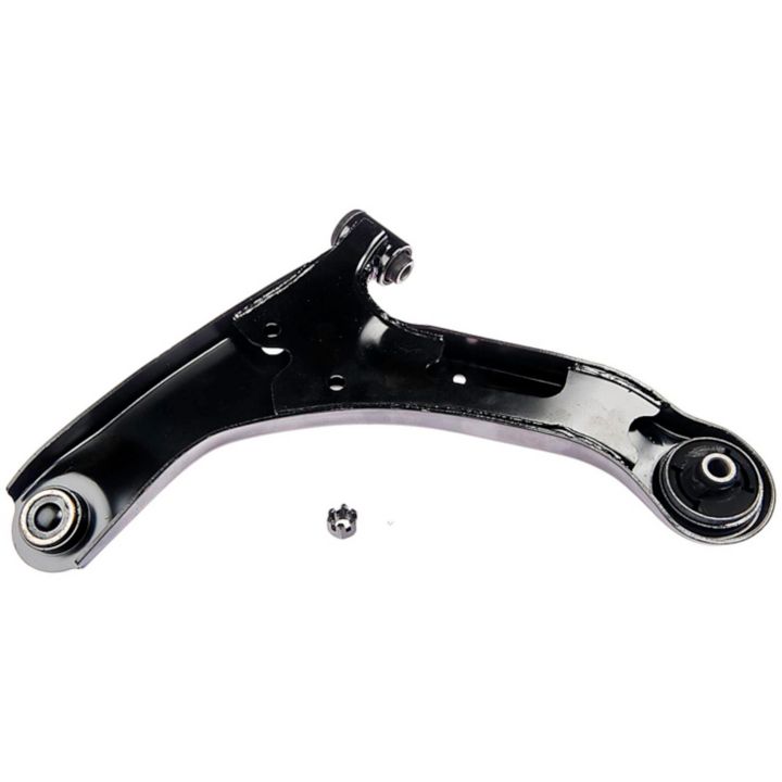 The CB73064 ProSeries OE+ Control Arm in black, featuring three bolt points, is displayed against a white background.