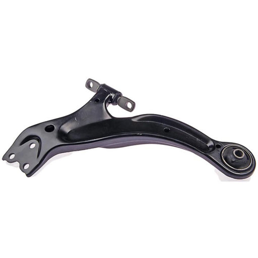 A CA74543 ProSeries OE+ Control Arm in black featuring mounting points and a bushing.
