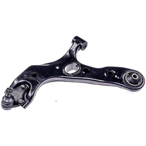 The CB74213 ProSeries OE+ Control Arm is a black metal component with an included ball joint and bushings, designed for use in vehicle suspension systems.