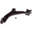 The CB45193 ProSeries OE+ Control Arm, a black metal car control arm featuring mounting points and a round hole in the middle, is displayed against a white background.