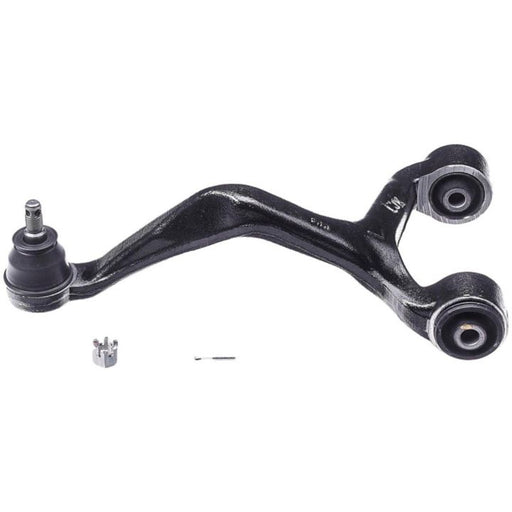CB60537 ProSeries OE+ Control Arm in black metal, featuring bushings and a ball joint, displayed on a white background.