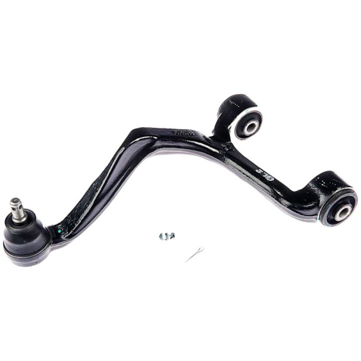 The CB60538 ProSeries OE+ Control Arm, featuring a black car suspension control arm with a ball joint and rubber bushings, is displayed on a white background.
