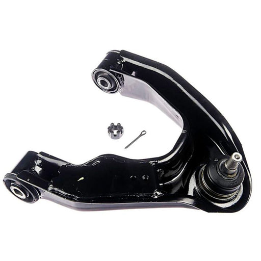 A shiny black CB69068 ProSeries OE+ Control Arm with accompanying hardware on a white background.